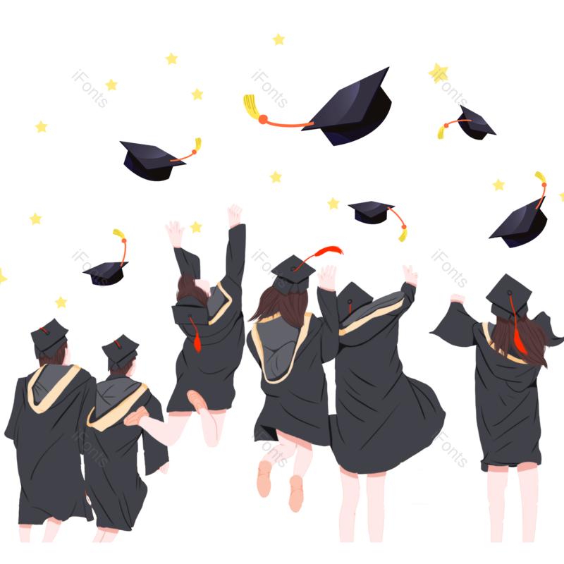 元素图片,毕业季元素,博士帽PNG,素材免抠素材